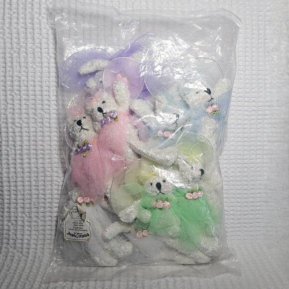 Sealed Lot of 12 Plush Fairy Bears distributed by Oriental Trading Co. - Picture 1 of 14